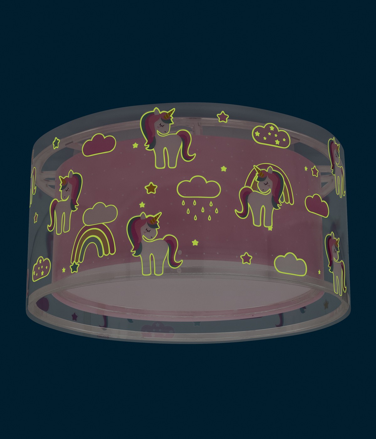 Dalber 41596 UNICORNS - Dětské stropní svítidlo s jednorožci + Dárek 2 x LED žárovka