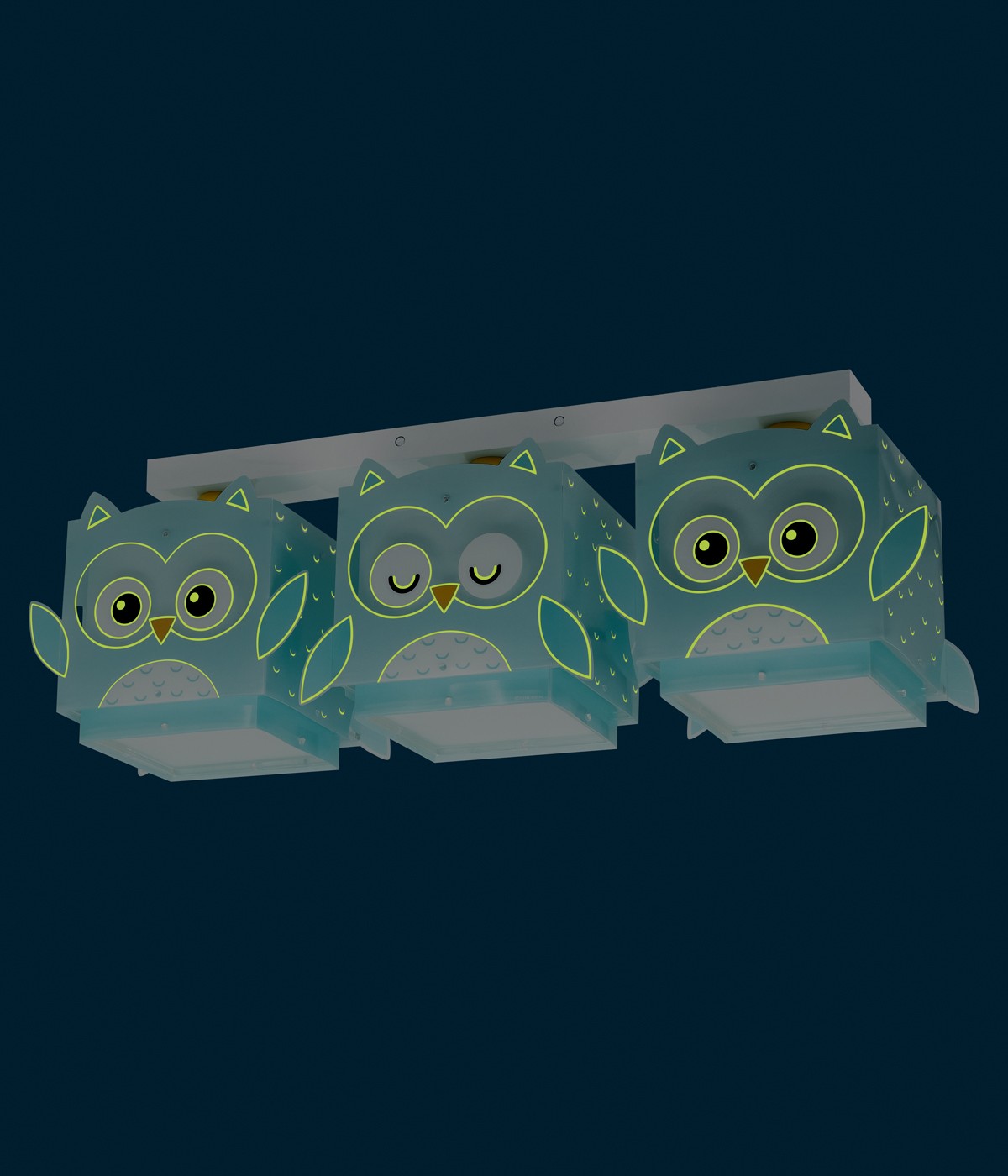 Dalber 64393 LITTLE OWL - Dětské stropní svítidlo se sovičkami + Dárek 3 x LED žárovka