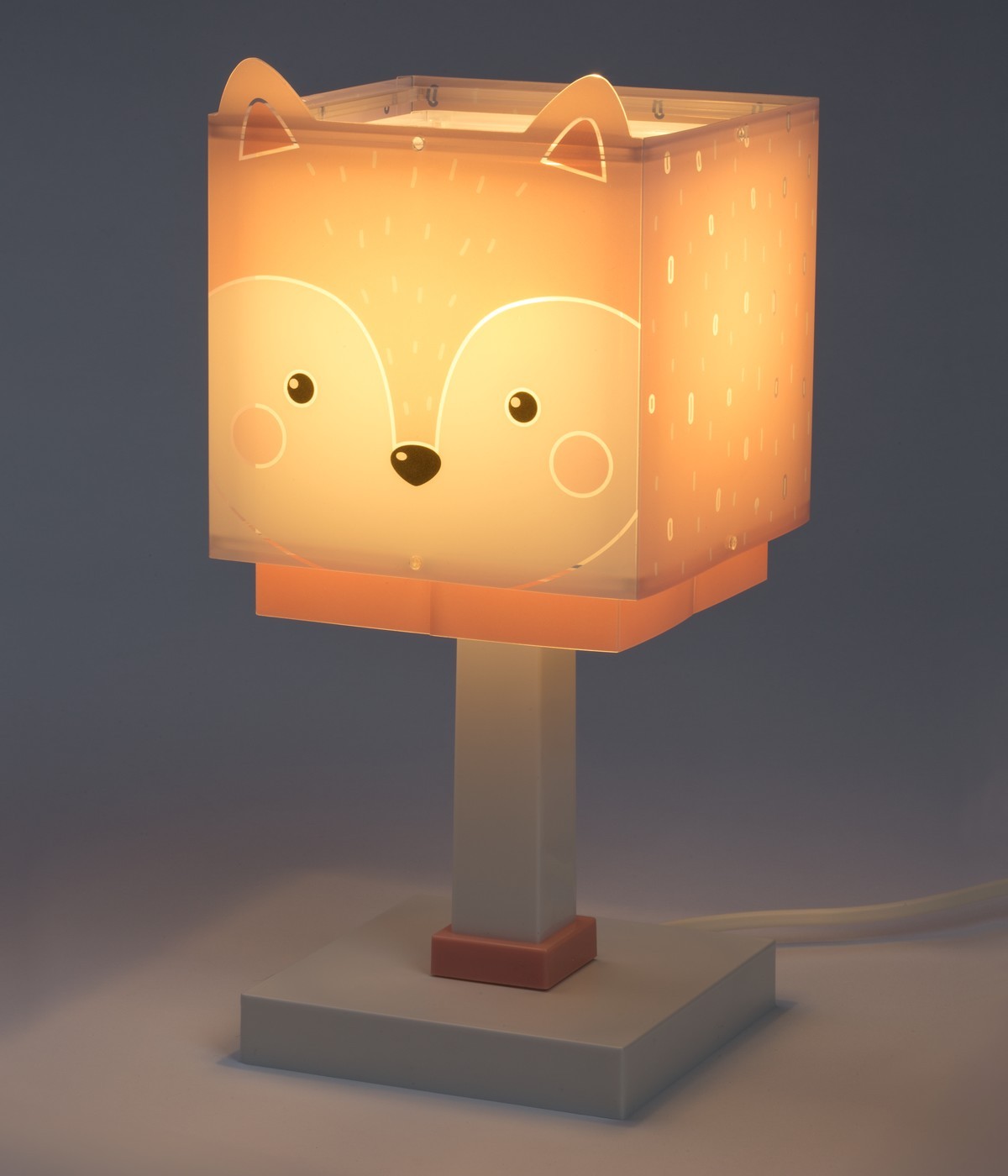 Dalber 64581 LITTLE FOX - Dětská stolní lampička s motivem lištičky + Dárek LED žárovka