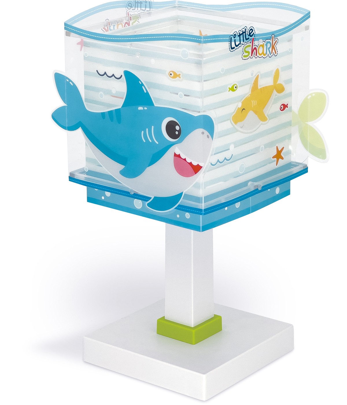 Dalber 63471 SHARKS - Dětská fosforeskující lampička s motivem žraloka + Dárek LED žárovka