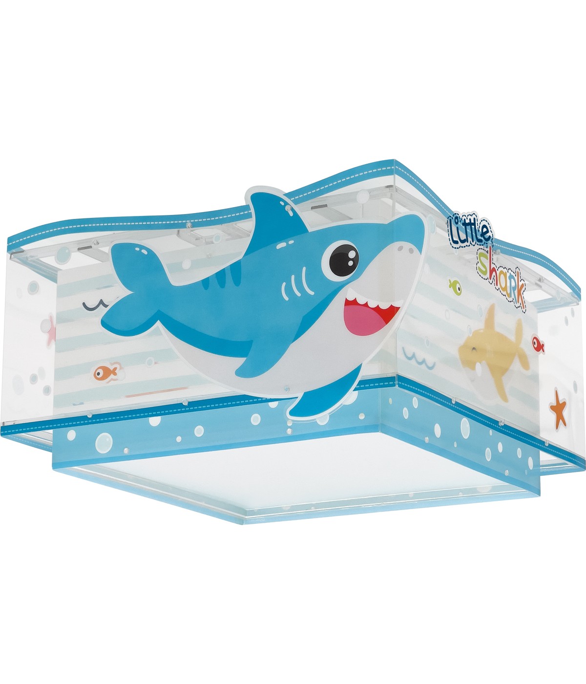 Dalber 63476 SHARKS - Dětské fosforeskující stropní svítidlo s motivem malých žraloků + Dárek 2x LED žárovka