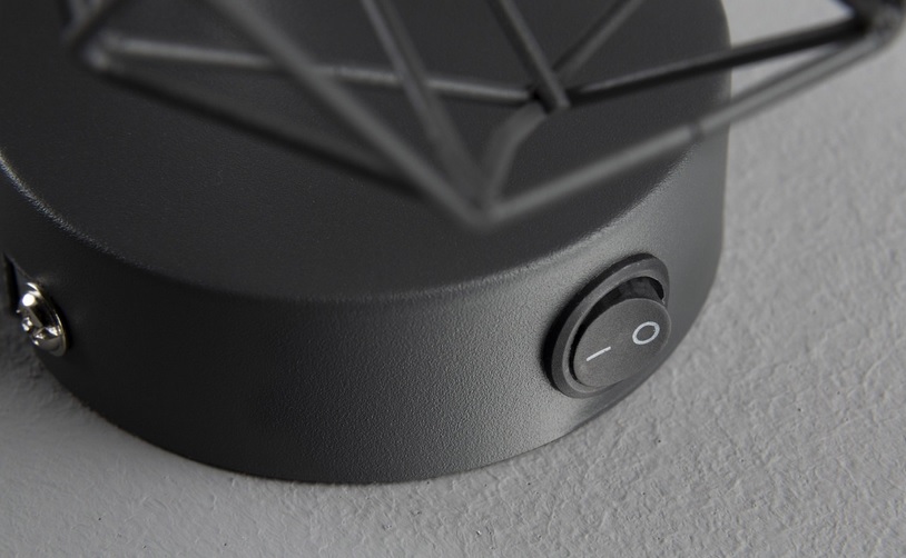 Fischer Honsel 32470 RAN - Nástěnná industriální šedá lampa, 1 x E14