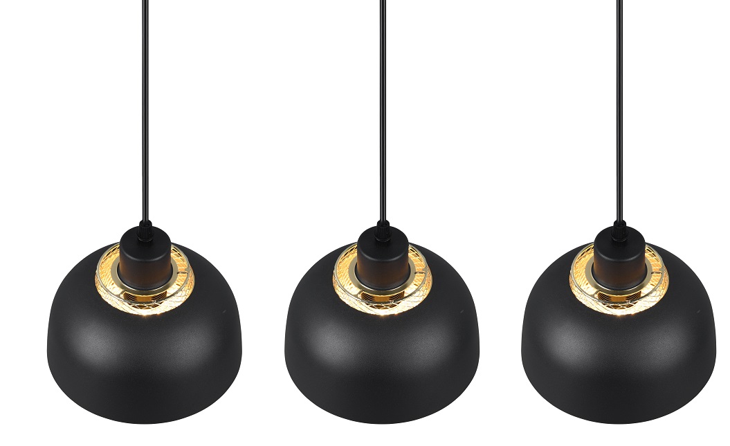 Trio Leuchten R30813032 PUNCH - Závěsné barové a kuchyňské svítidlo nad jídelní stůl, 3 x E27, 68cm