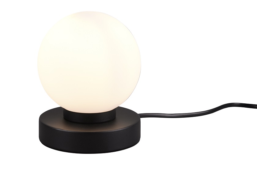 Trio Leuchten R54011032 PRINZ - Dotyková lampička k posteli, černá, 1 x E14, nestmívatelná