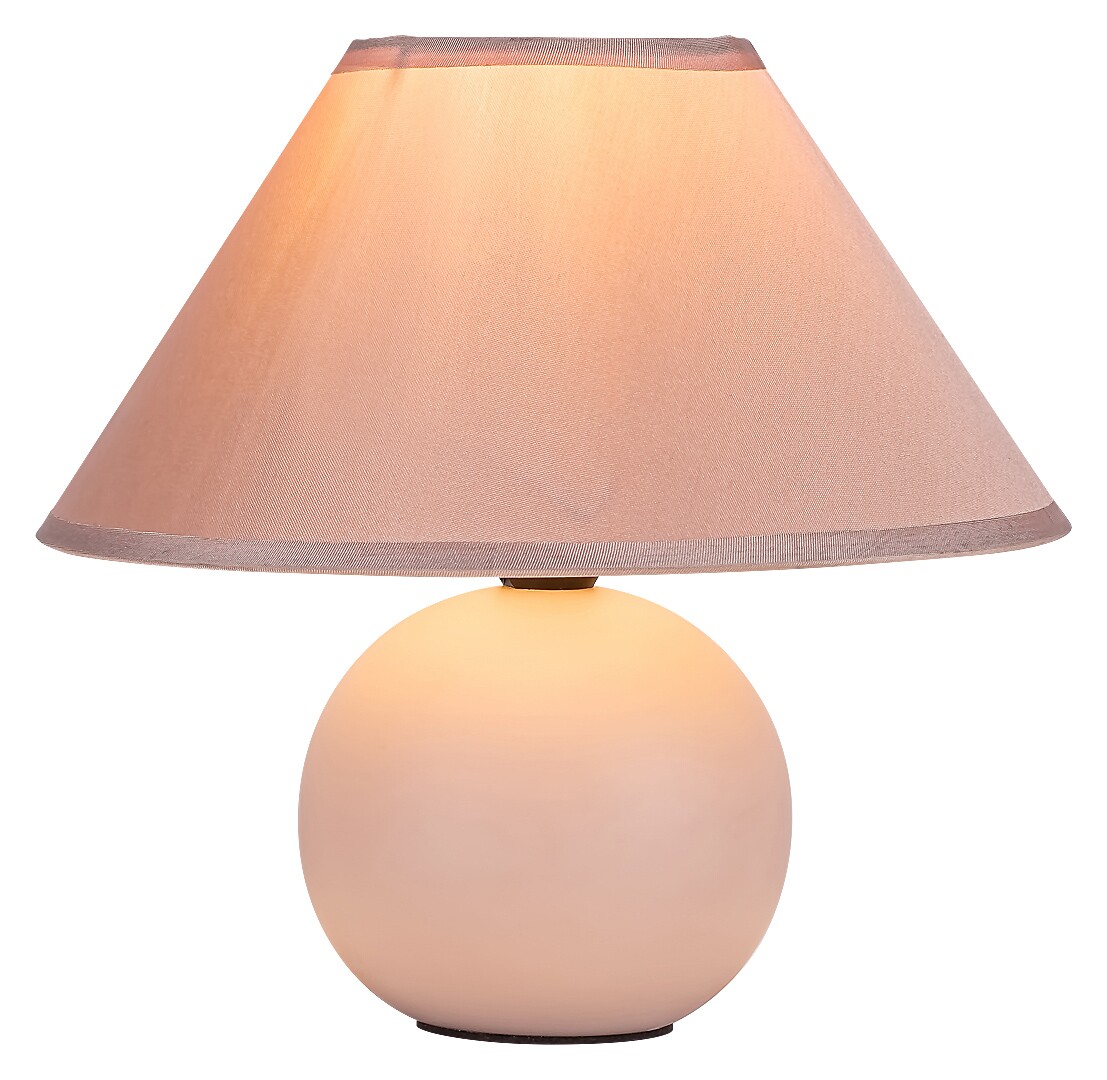 Rabalux 2145 ARIEL - Stolní lampička s keramickým podstavcem v růžové barvě 1 x E14, 19cm