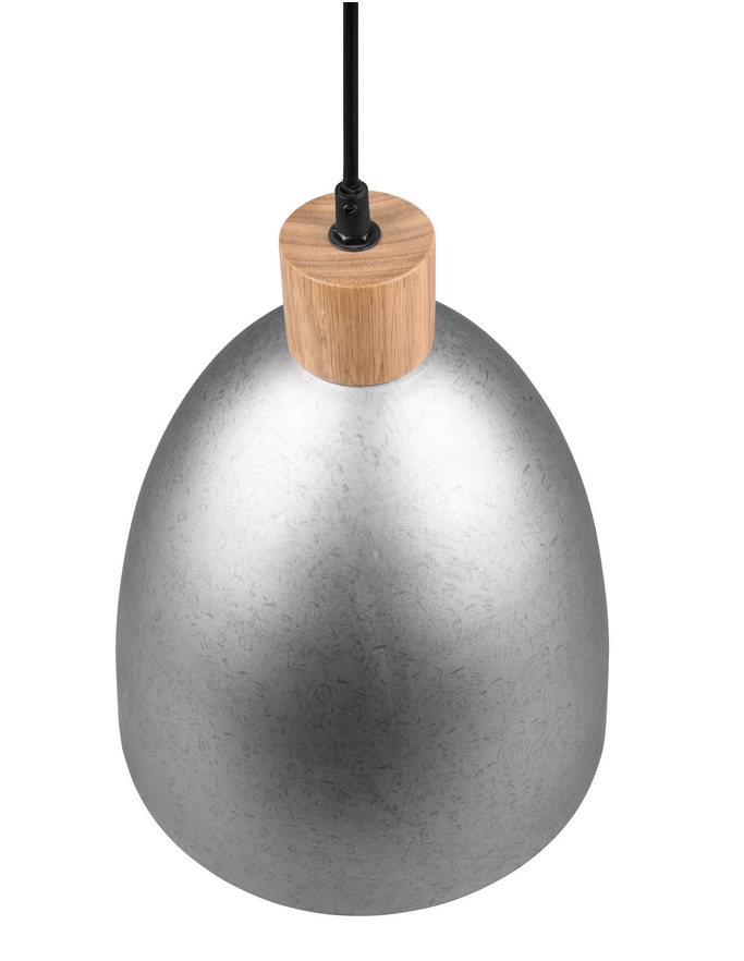 Trio Leuchten R30681067 JAGGER - Závěsný kovový lustr v antickém niklu, 1 x E27, Ø 25cm