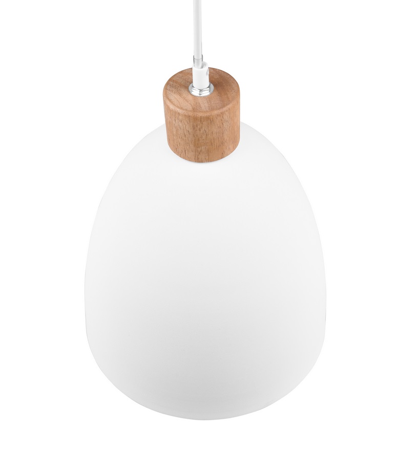 Trio Leuchten R30681031 JAGGER - Závěsný kovový lustr v bílé barvě, 1 x E27, Ø 25cm