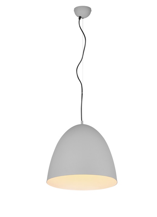 Trio Leuchten R30661911 TILDA - Závěsný kovový lustr v šedé barvě, 1 x E27, Ø 40cm