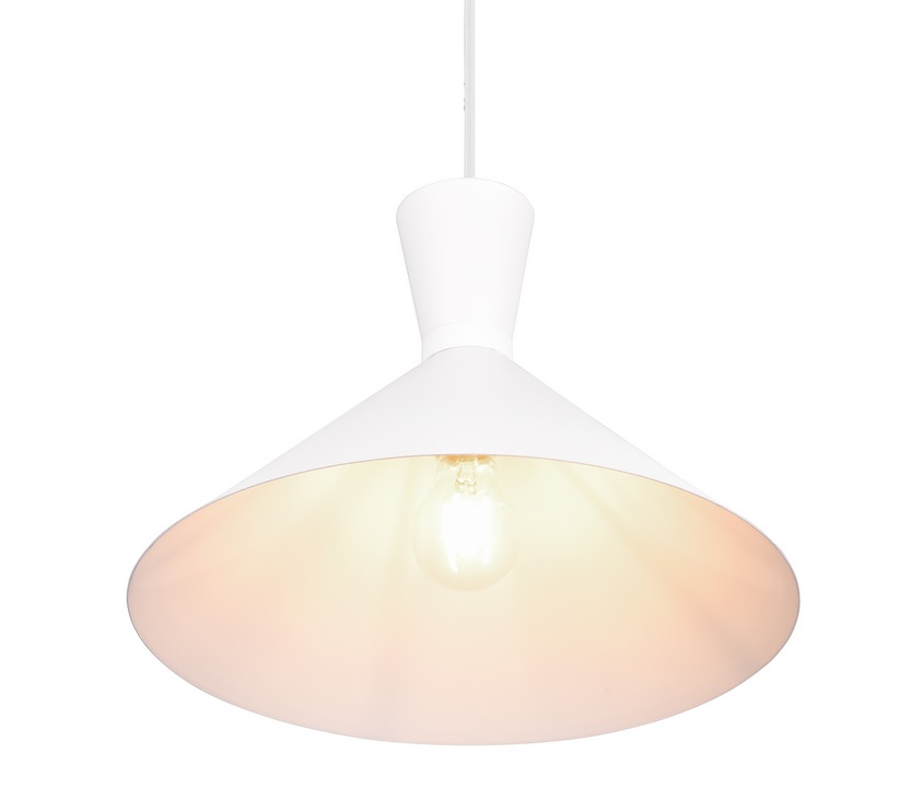 Trio Leuchten R30781931 ENZO - Závěsné kuchyňské svítidlo v bílé barvě 1 x E27, Ø 35cm