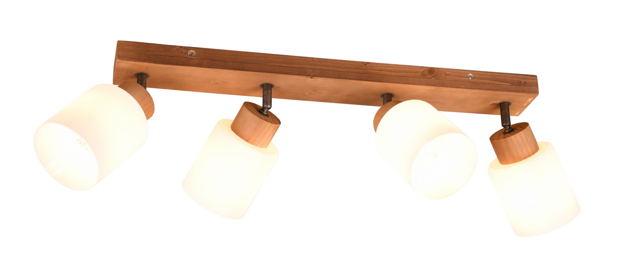 Trio Leuchten R81114030 ASSAM - Stropní dřevěné svítidlo, 4 x E14, 60cm