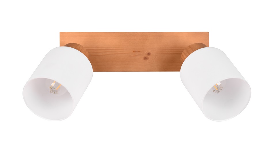 Trio Leuchten R81112030 ASSAM - Stropní dřevěné svítidlo, 2 x E14, 30cm