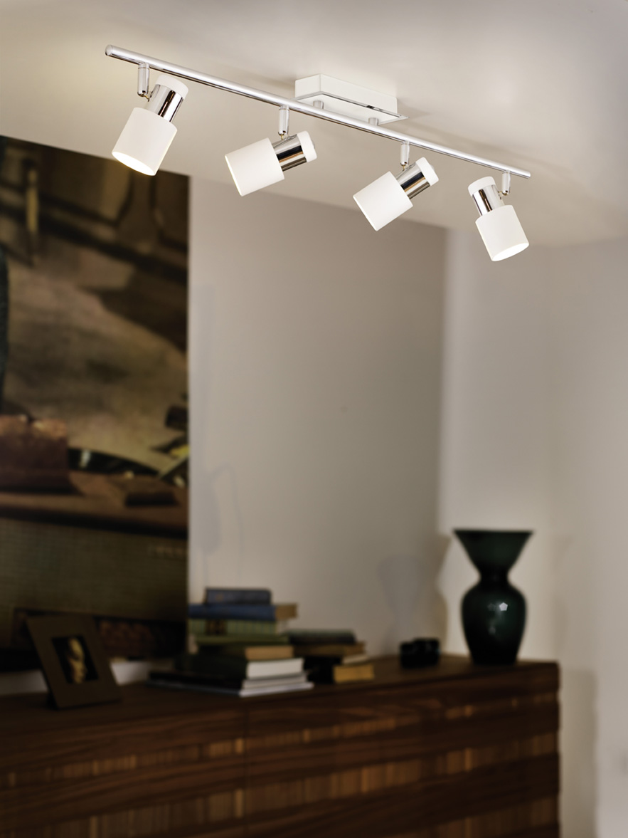 Eglo 92087 DAVIDA - Bodové stropní svítidlo v bílé barvě + 4x LED žárovka GU10