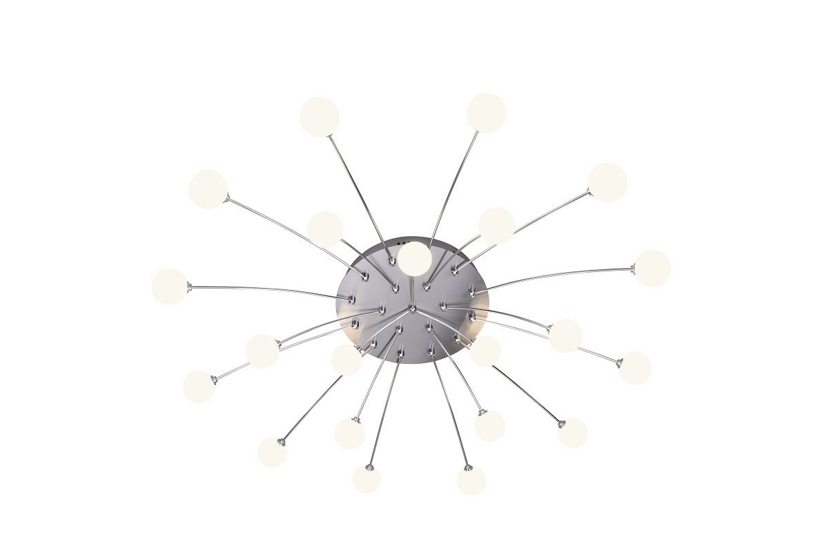 Trio Leuchten 641412107 BULLET - Stropní LED svítidlo stmívatelné klasickým vypínačem, LED 31,5W, 3000K, Ø 96cm