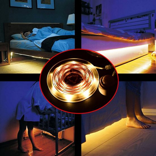 Solight WM56 - LED světelný pásek s pohybovým senzorem, 4x AAA, 1 metr, IP20