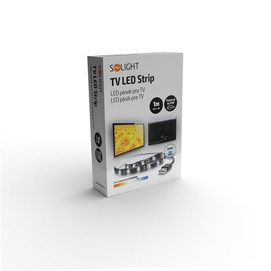 Solight WM501 - LED světelný pásek s USB k nalepení za zadní stěnu televize, 100cm