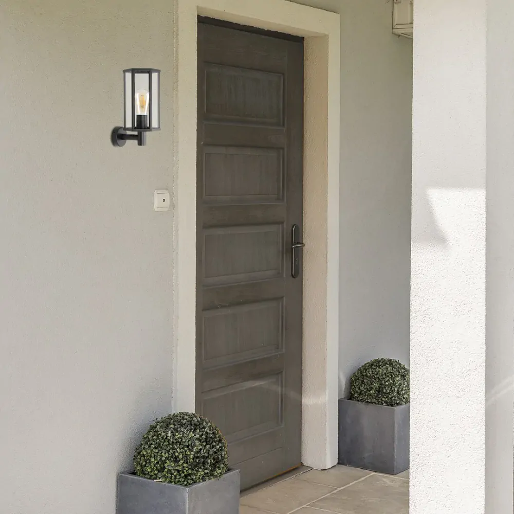 Rabalux 7239 DUBROVNIK - Nástěnné venkovní svítidlo v černé barvě, 1 x E27, IP44