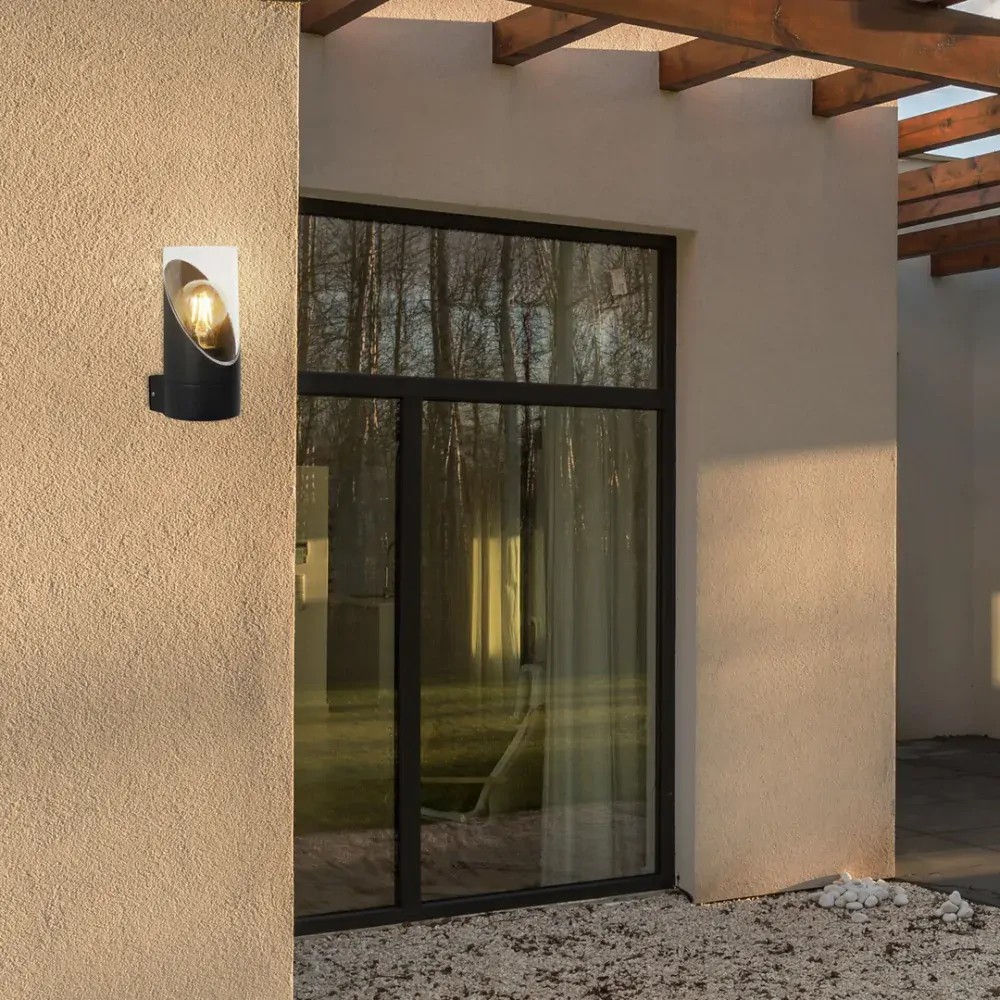 Rabalux 7236 NOVIGRAD - Nástěnné venkovní svítidlo v černé barvě, 1 x E27, IP54