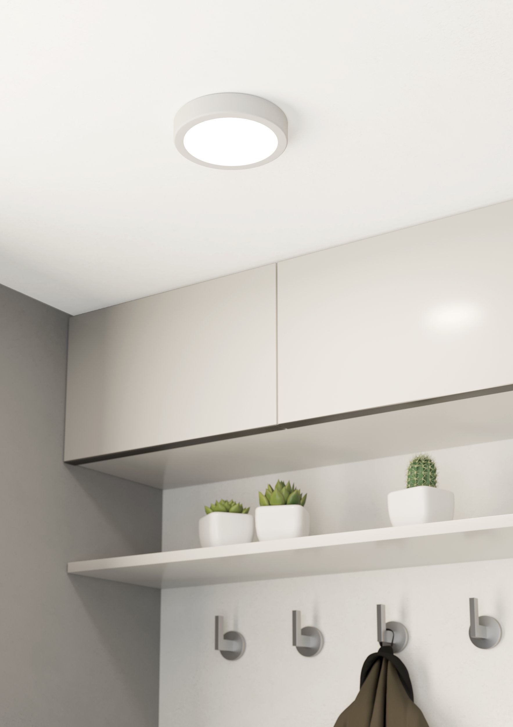 Eglo 900638 FUEVA 5 IP44 - LED stropní koupelnové svítidlo, Ø 16cm, 11W, 3000K, IP44, bílá
