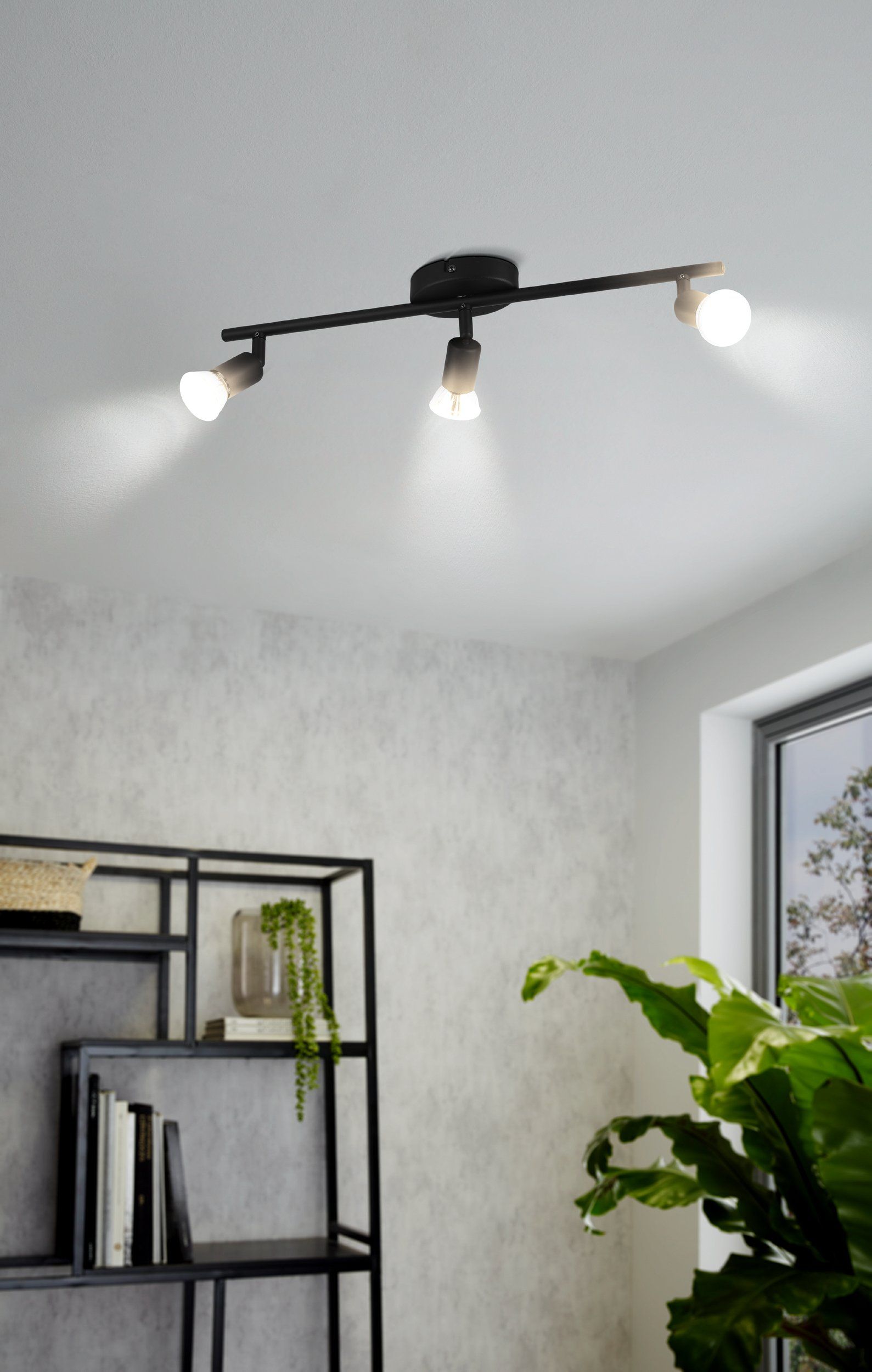 Eglo 32431 BUZZ-LED - LED černé stropní bodové svítidlo, včetně LED žárovek 3 x 2,8W