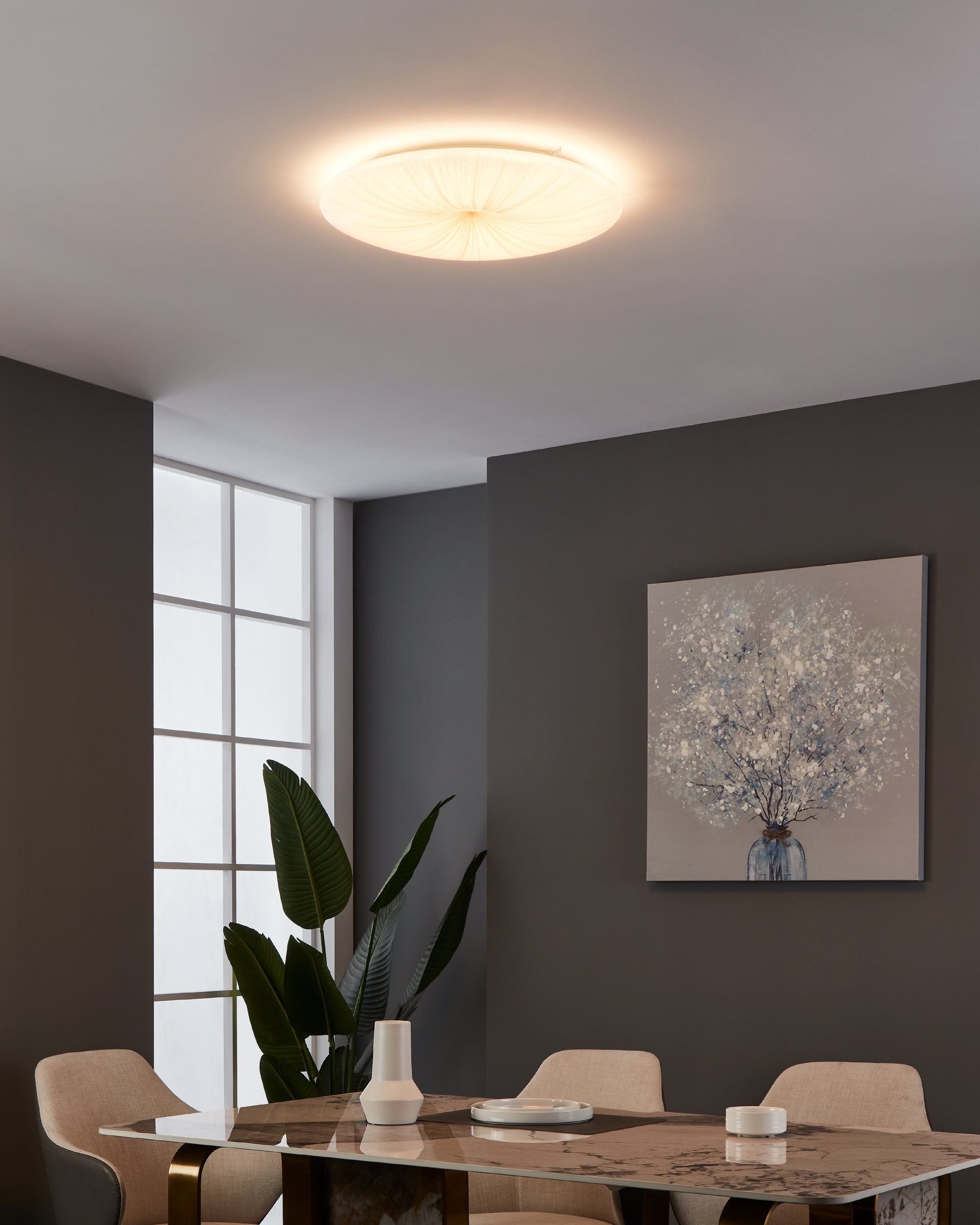 Eglo 900501 NIEVES 1 - LED moderní stropní svítidlo, Ø 51cm, 30,8W, 3000K