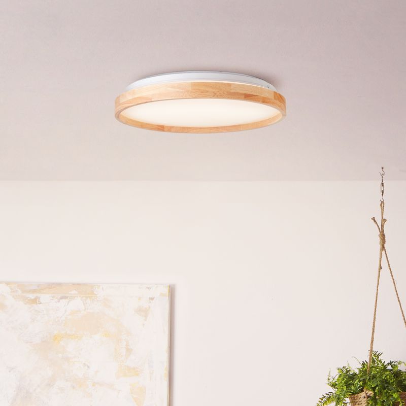Brilliant G99794/75 ALSON - Stropní LED svítidlo se dřevem, LED 26W, 3000 - 4500K, Ø 39cm