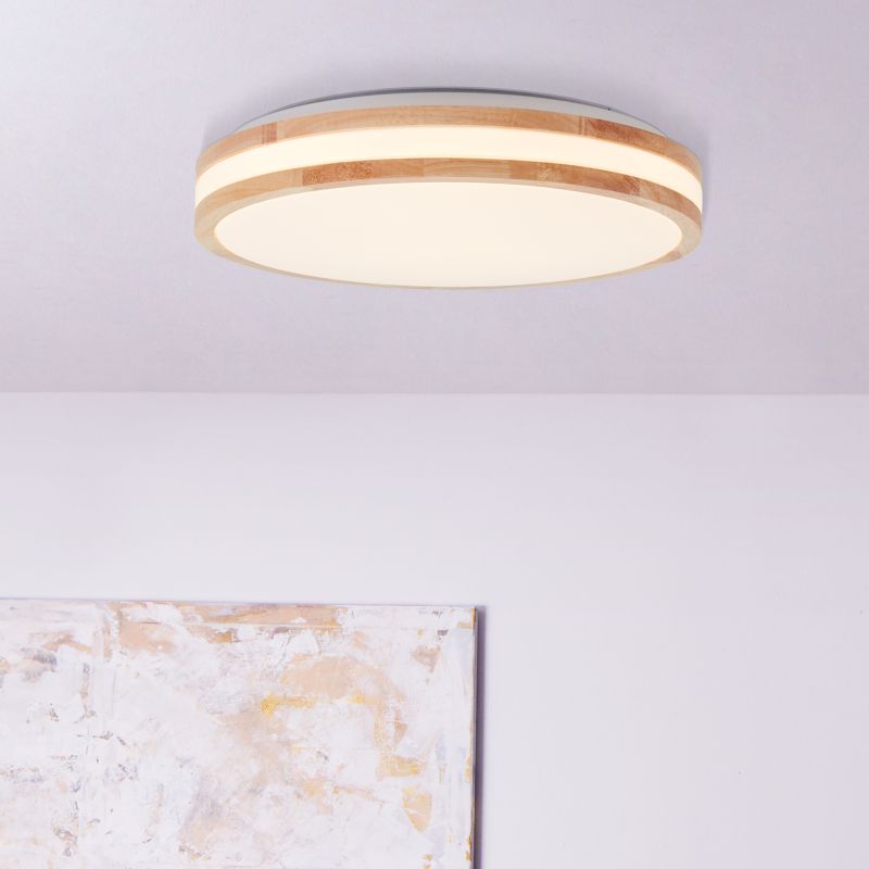 Brilliant G99525/75 LASKOS - Stropní LED dřevěné svítidlo, LED 22W, 3000K, Ø 38cm
