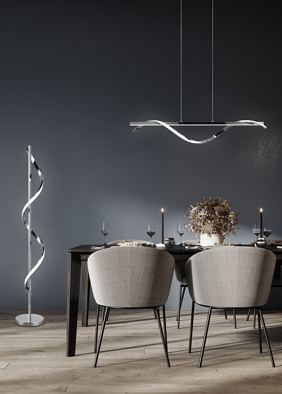 Trio Leuchten R32201106 ISABEL - LED moderní závěsné svítidlo stmívatelné vypínačem, 26W, 4000K, 100cm