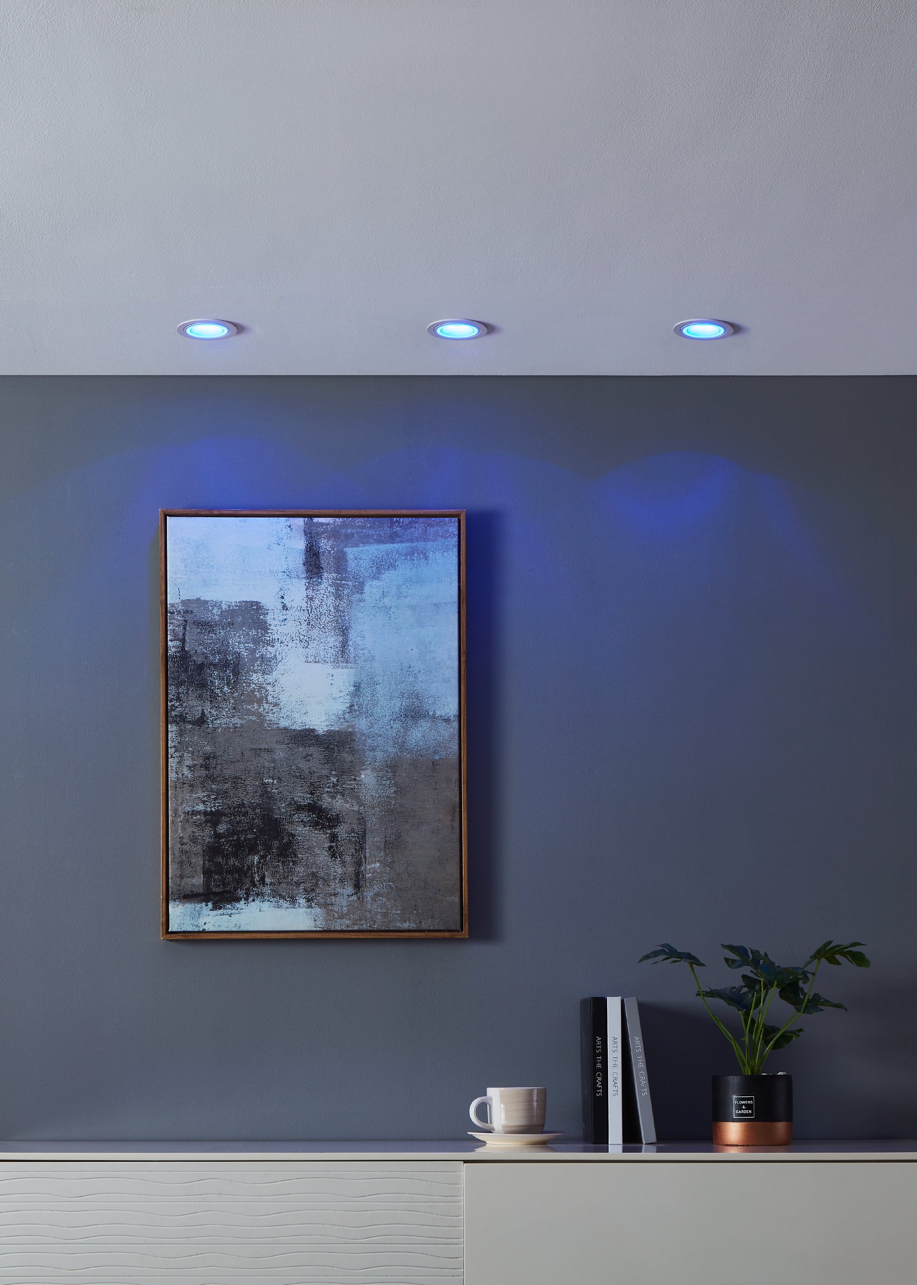 Eglo ZIGBEE 900766 CAROSSO-Z - Podhledové LED RGB svítidlo ovládáné ovladačem, nebo z mobilní aplikace, LED 4,7W, bílá barva