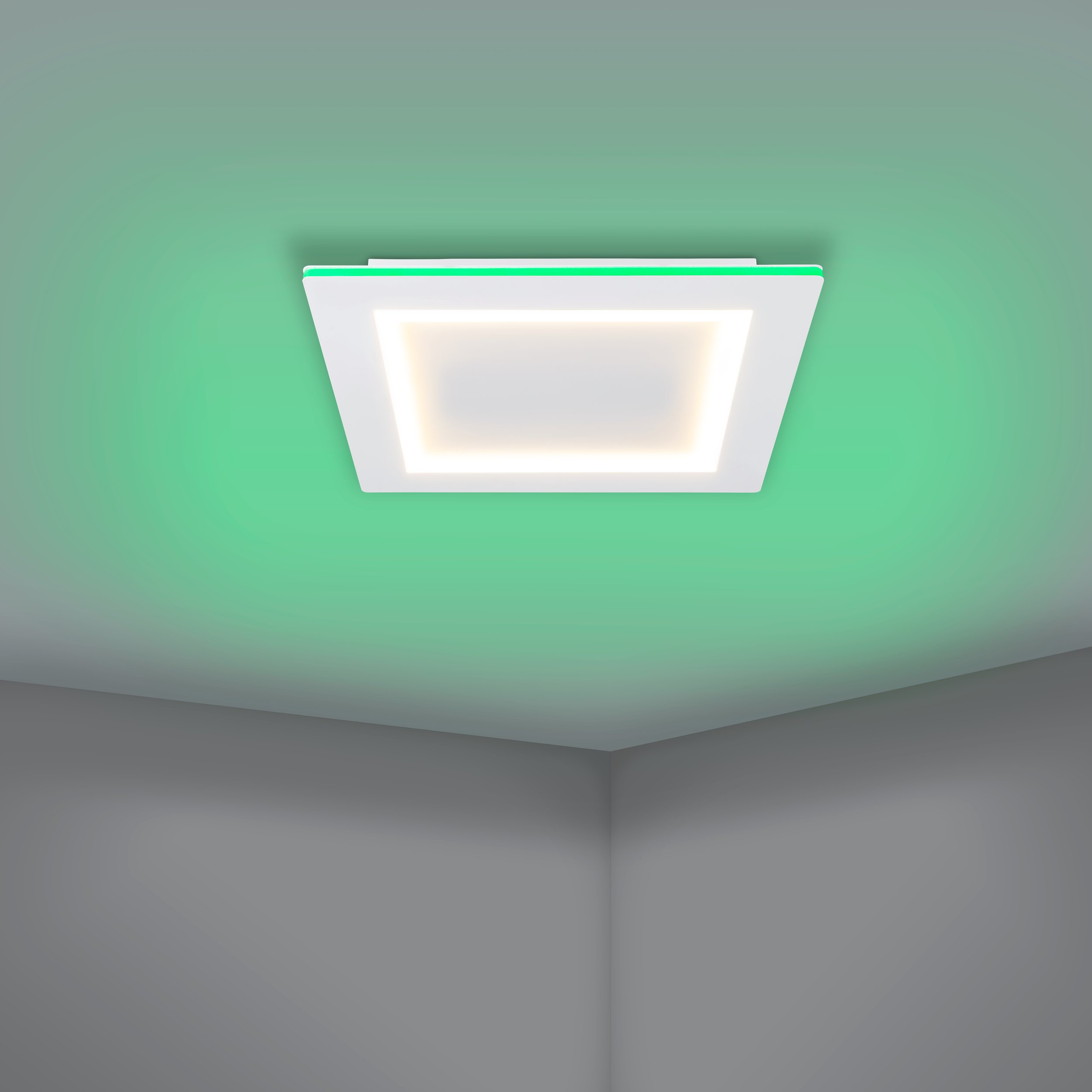 Eglo ZIGBEE 900483 PADROGIANO-Z - Stropní LED čtvercové RGB svítidlo ovládané ovladačem, nebo z mobilní aplikace, LED 27,9W, 45 x 45cm