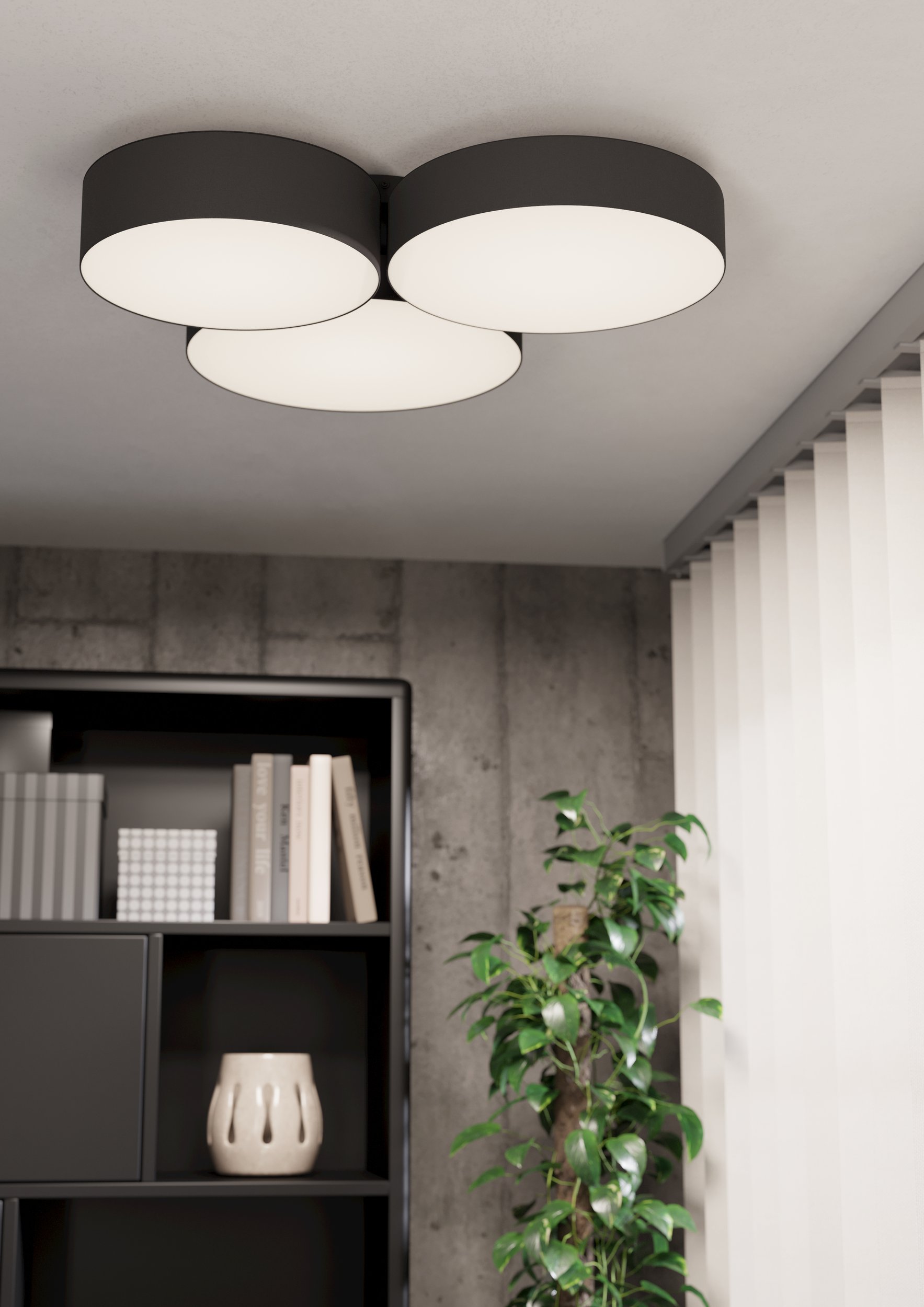 Eglo ZIGBEE 900853 BARBANO-Z - Stropní textilní LED RGB svítidlo ovládané ovladačem, nebo z mobilní aplikace, LED 22,5W,
