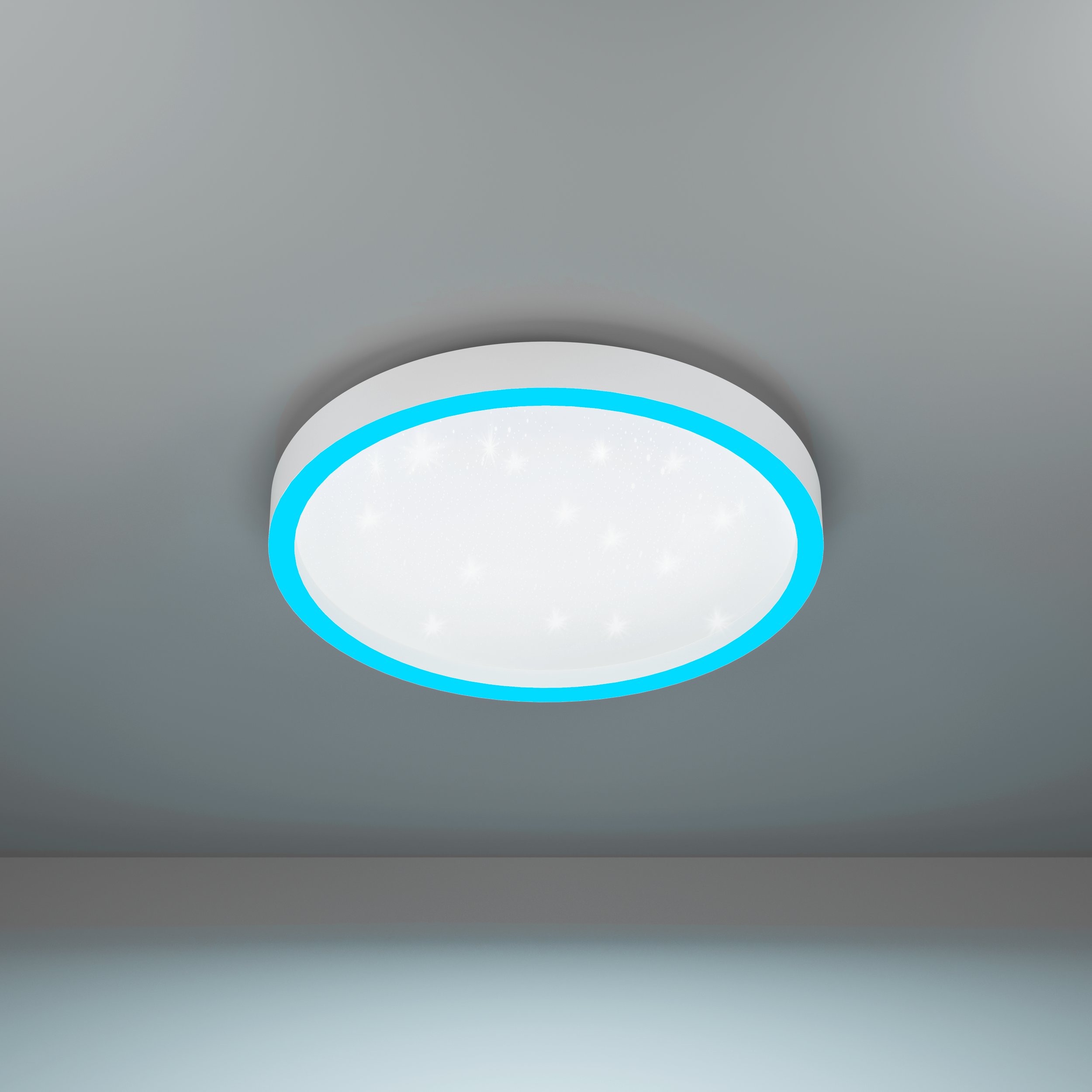 Eglo ZIGBEE 900408 MONTEMORELOS-Z - Stropní LED RGB svítidlo ovládané ovladačem, nebo z mobilní aplikace, LED 17,8W, Ø 45cm