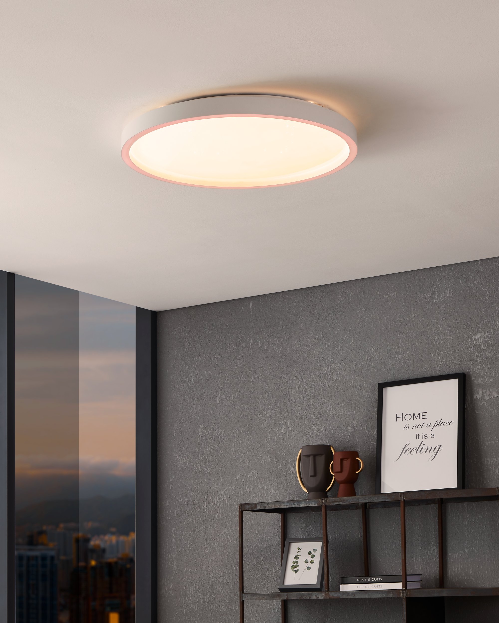 Eglo ZIGBEE 900409 MONTEMORELOS-Z - Stropní LED RGB svítidlo ovládané ovladačem, nebo z mobilní aplikace, LED 34,5W, Ø 57cm