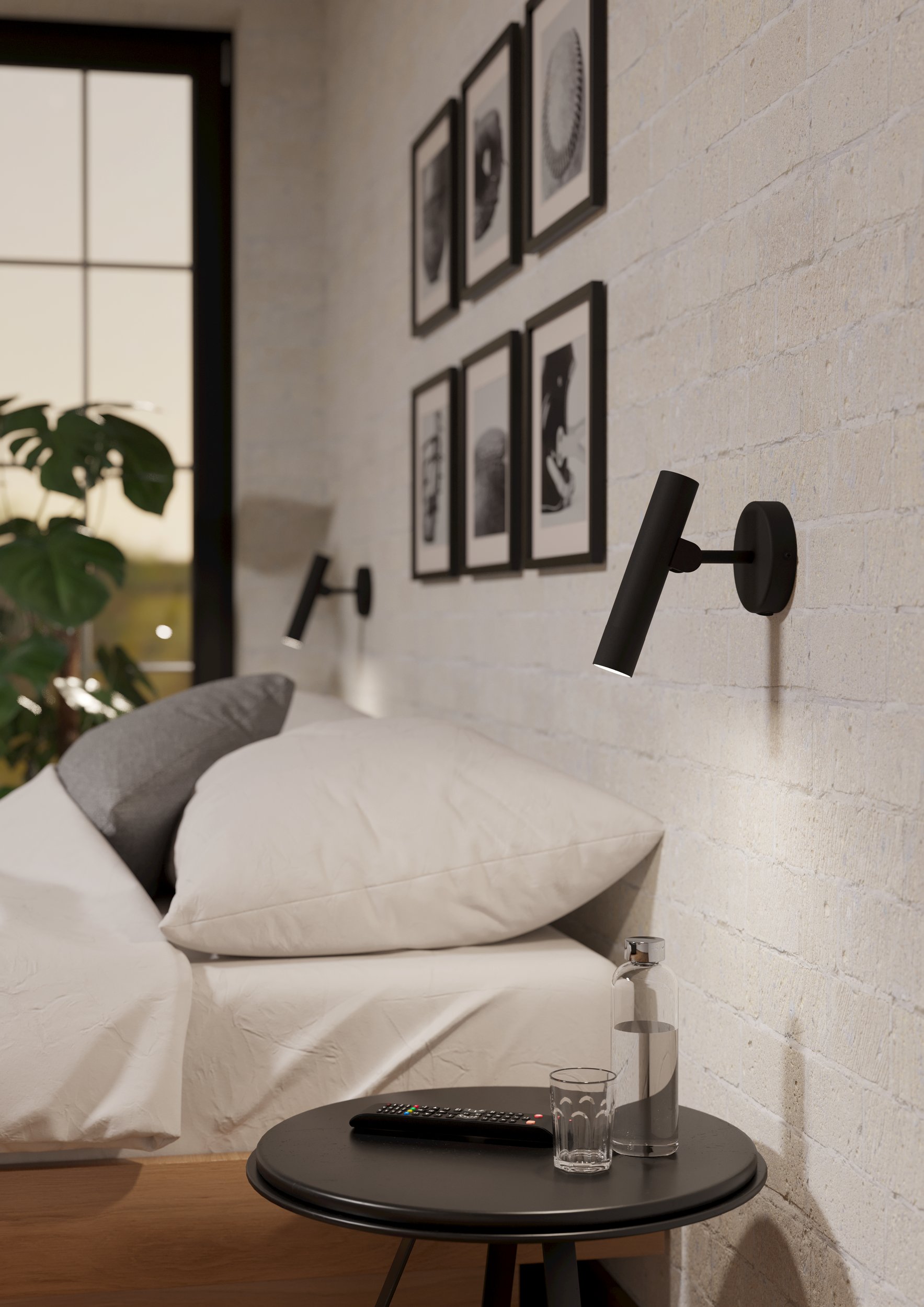 Eglo 900907 ALMUDIANA - Černé LED nástěnné bodové svítidlo, 5W, 3000K