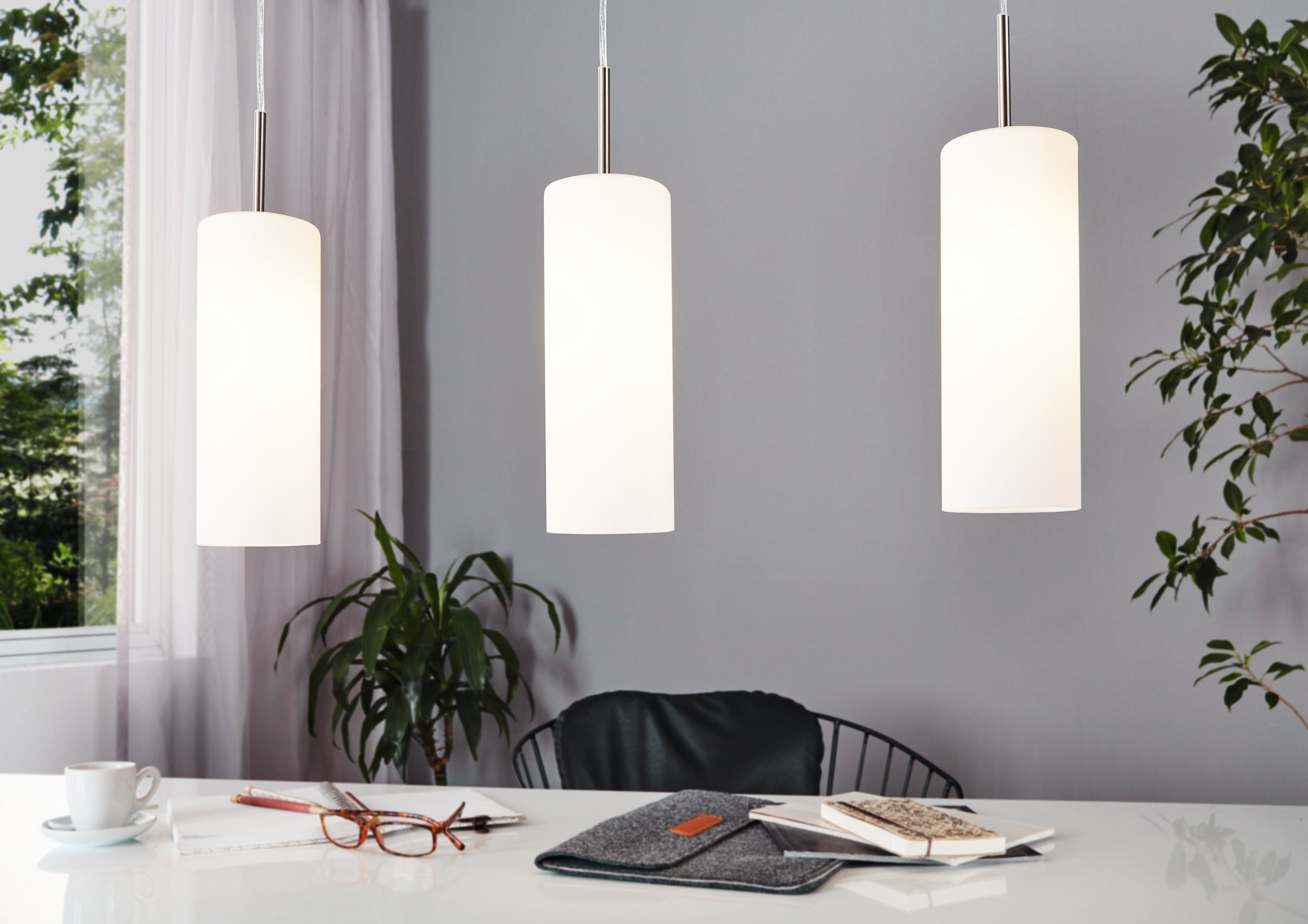 Eglo 85978 TROY 3 - Závěsné kuchyňské svítidlo nad jídelní stůl, 3 x E27, 72cm