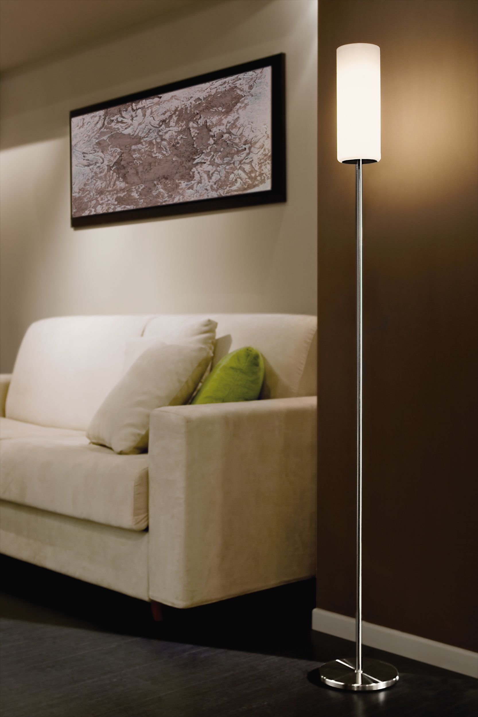 Eglo 85982 TROY 3 - Stojací skleněná lampa, 1 x E27, 153cm