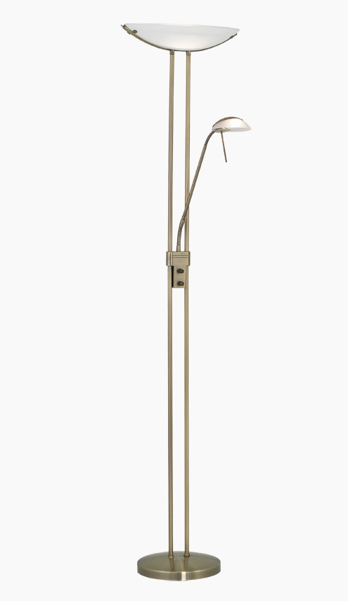 Eglo 85974 Baya - Stmívatelná stojací lampa v bronzové barvě + žárovky zdarma