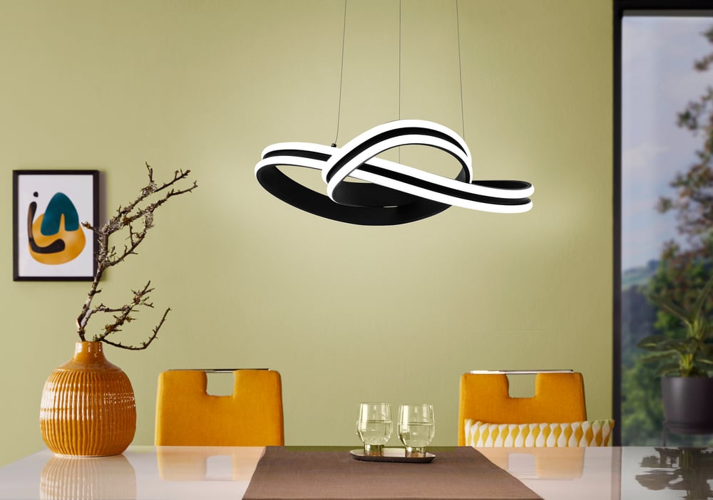 Eglo 99249 CORREDERA - LED závěsné svítidlo nejen nad jídelní stůl a sedačku, 36W, 3000K, Ø 50cm