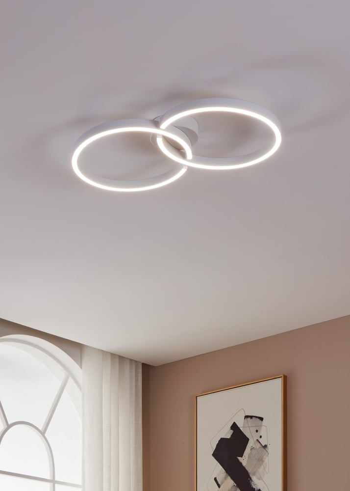 Eglo 900954 AMANDOLO - Stropní LED RGB svítidlo s dálkovým ovladačem, LED 19,5W, 67,5 x 38cm