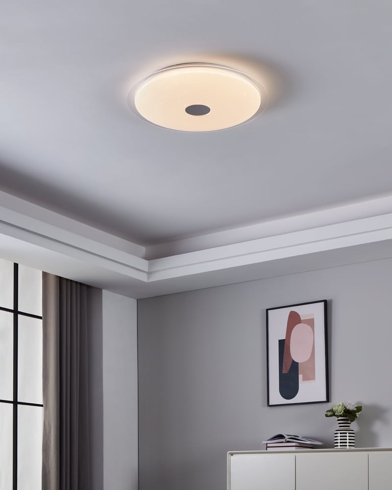 Eglo 98324 LANCIANO 1 - LED stropní svítidlo s dálkovým ovladačem Ø 56cm, 36W, 3000-5000K