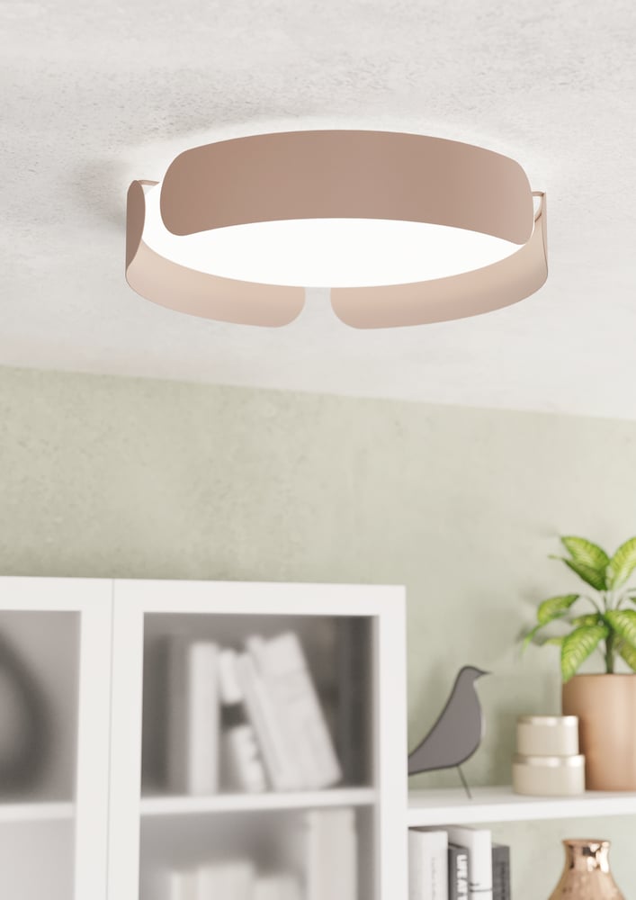 Eglo 99623 VALCASOTTO - Stropní LED svítidlo v kávové barvě, LED 24W, 3000K, Ø 37cm