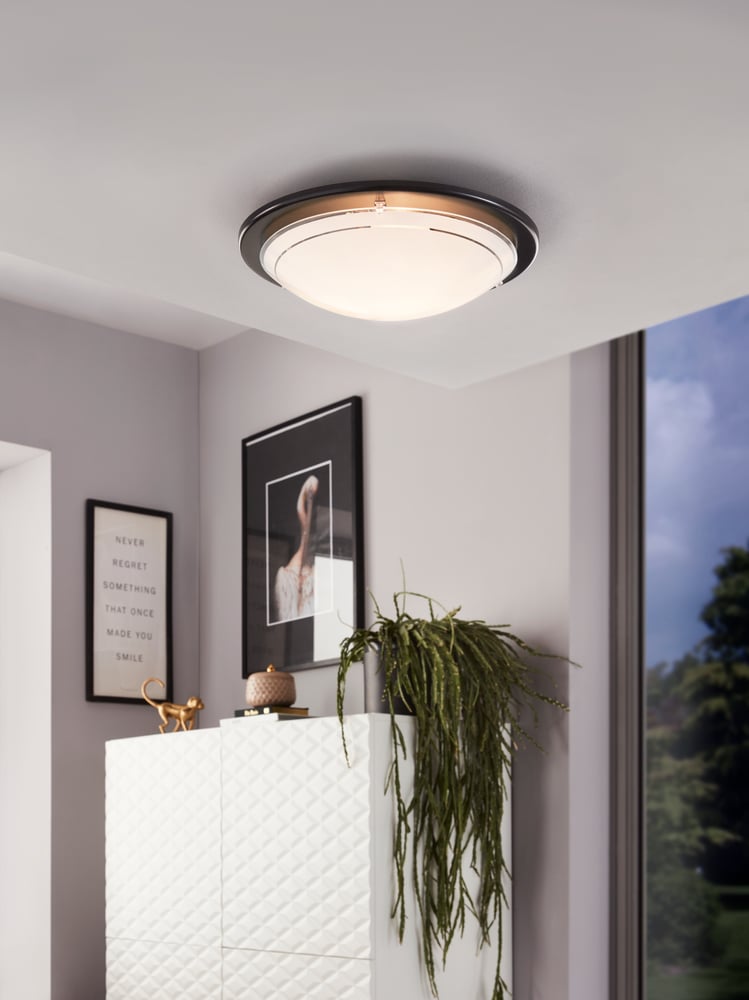 Eglo 83159 PLANET- Stropní svítidlo v černé barvě,1 x E27, Ø 29cm