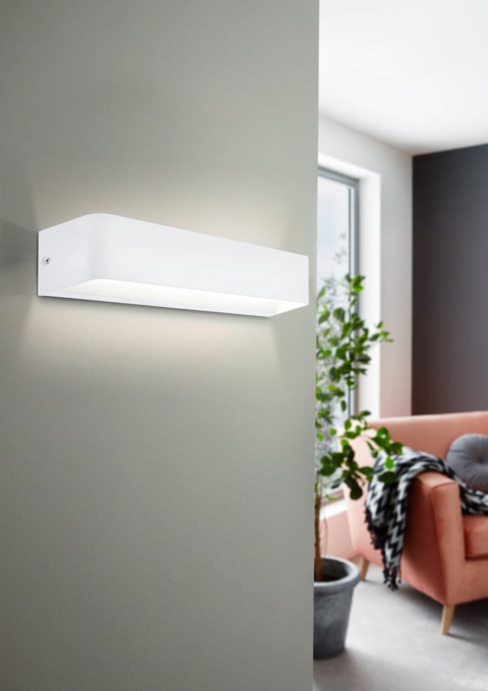 Eglo 98423 SANIA - LED moderní nástěnné svítidlo v bílé barvě, LED 12W, 3000K