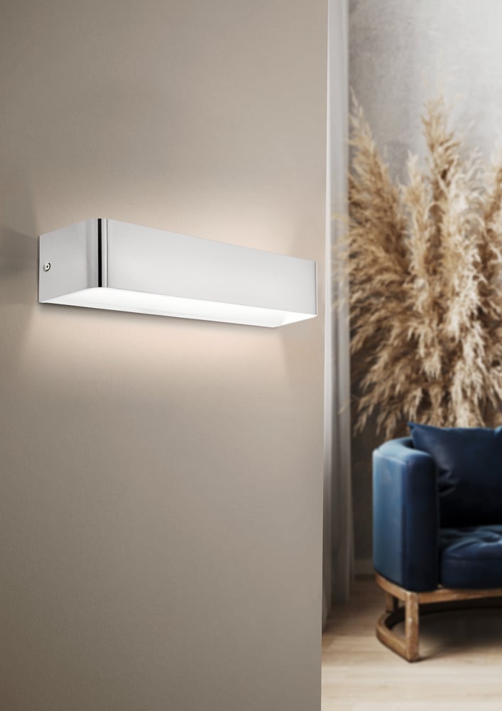 Eglo 98426 SANIA - LED moderní nástěnné svítidlo v satinovaném niklu, LED 12W, 3000K