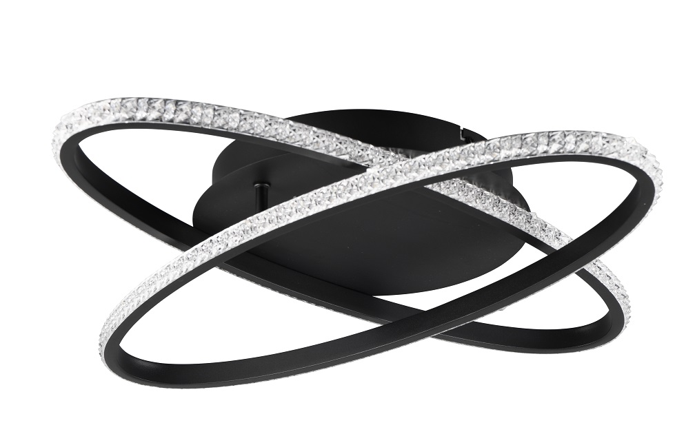 Trio Leuchten R67802132 LANE - Stropní lustr stmívatelný klasickým vypínačem, LED 27W, 4000K, 3500lm, Ø 58cm