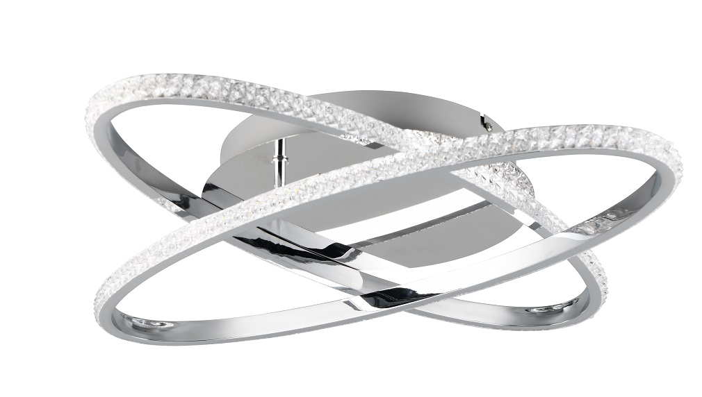 Trio Leuchten R67802106 LANE - Stropní lustr stmívatelný klasickým vypínačem, LED 27W, 4000K, 3500lm, Ø 58cm