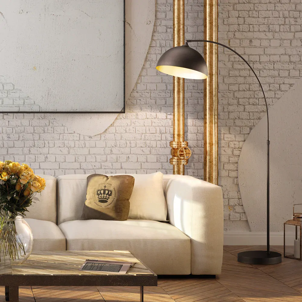 Fischer Honsel 40358 LEITUNG  - Vysoká stojací lampa v černé barvě, 1 x E27, výška 200cm