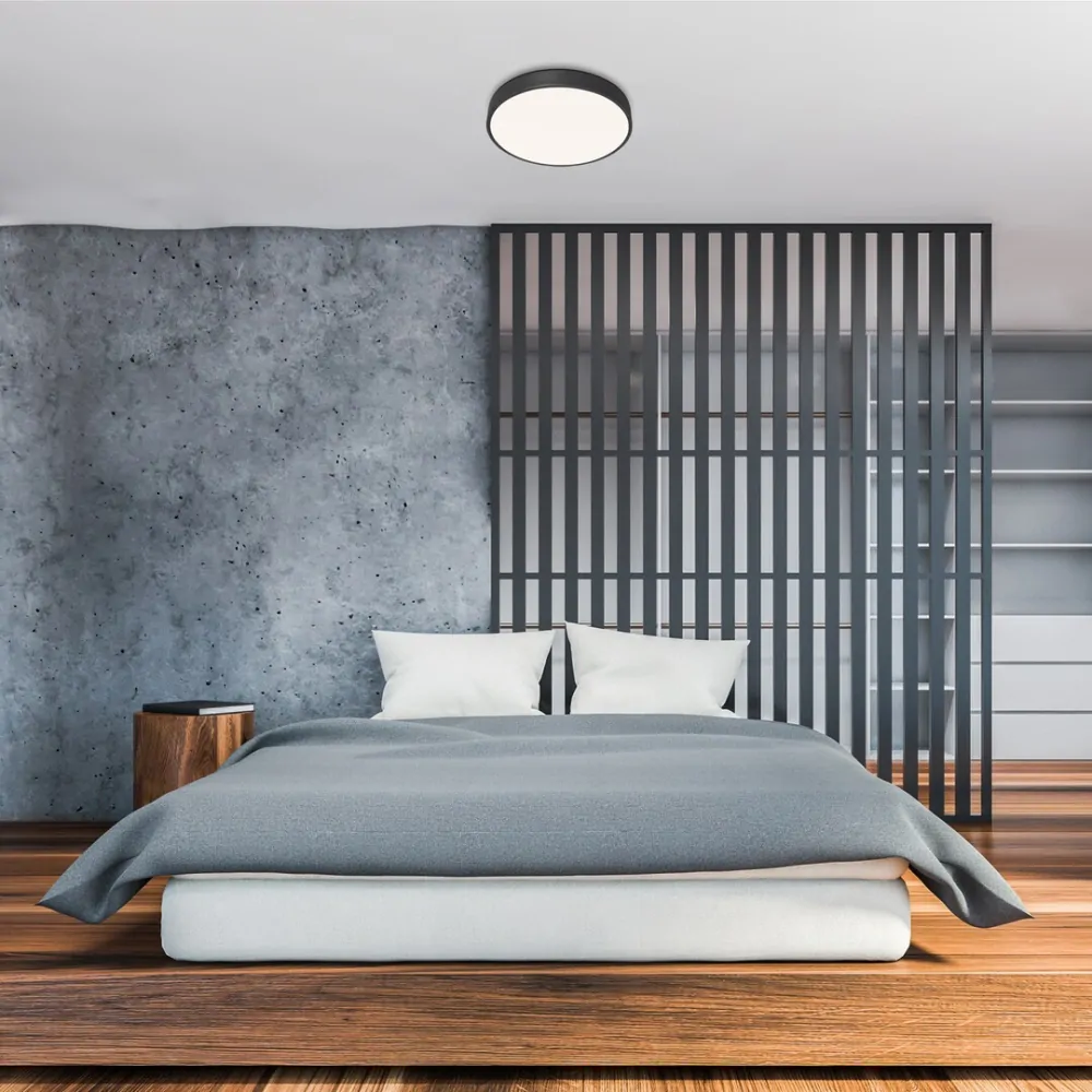 Rabalux 3316 TESIA - LED stropní svítidlo v černé barvě s dálkovým ovladačem, Ø 60cm, 60W, 3000 - 6000K
