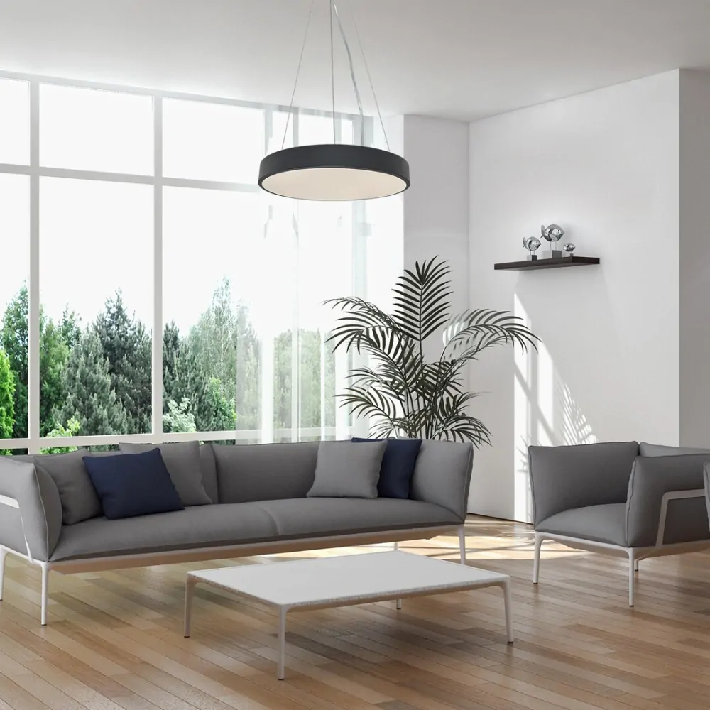 Rabalux 71041 TESIA - LED závěsné svítidlo v černé barvě s dálkovým ovladačem, Ø 60cm, 60W, 3000 - 6000K
