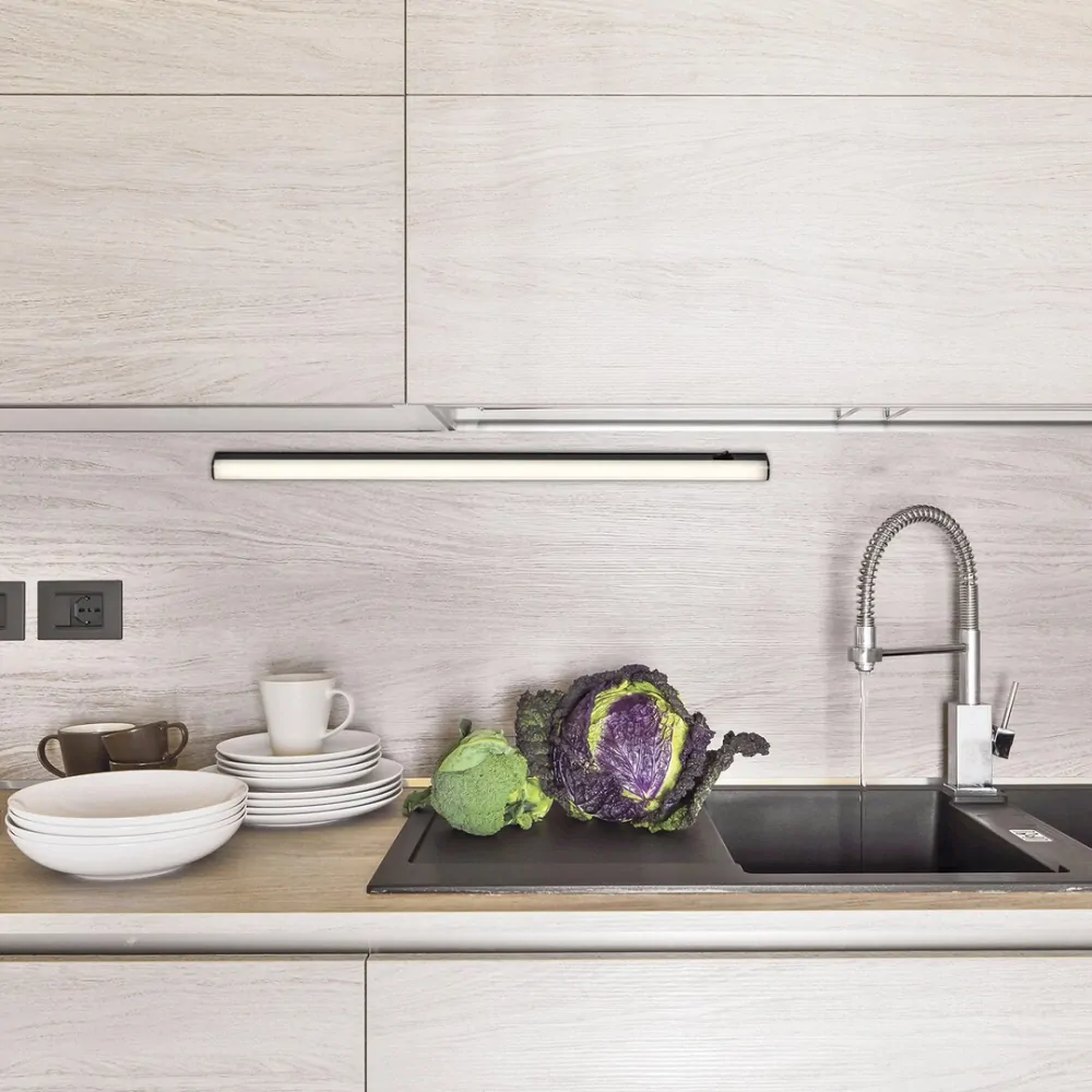 Rabalux 78003 GREG - LED kuchyňské podlinkové černé svtítidlo, LED 4W, 390lm, 4000K, 31cm