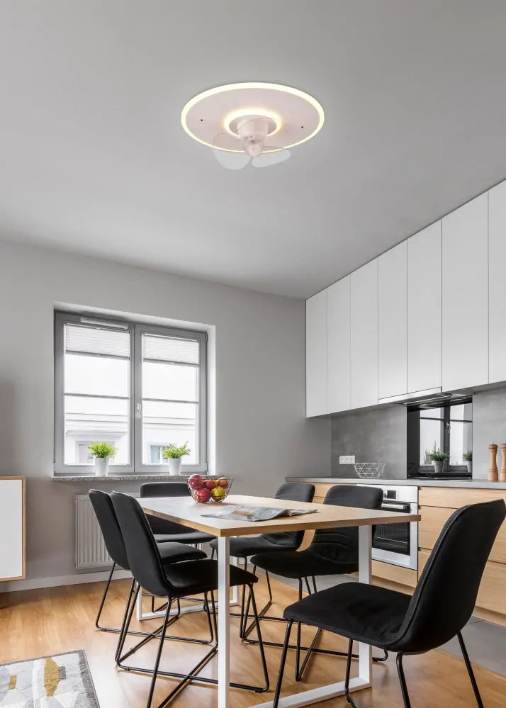 Trio Leuchten R64133131 NYBRO - Stropní LED elegantní ventilátor s dálkovým ovladačem, LED 30W, 2700-6500K, Ø 50cm